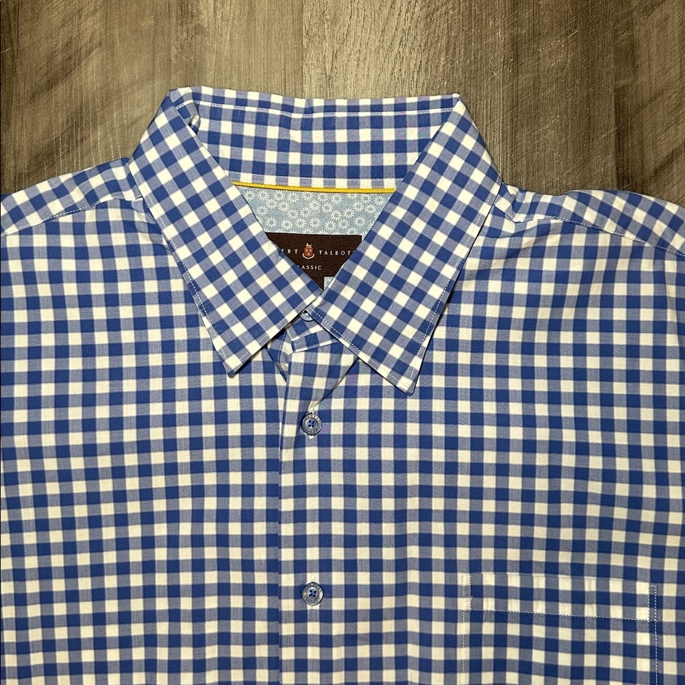 Robert Talbott Classic Gingham Checkered Cotton L… - image 5